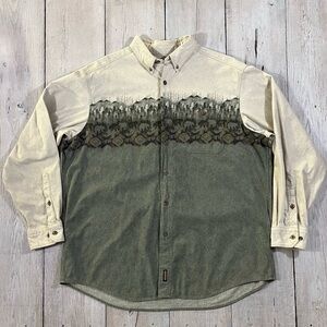 Woolrich John Rich and Bros Chamois Shirt Mens 2XL Bear Brushed Cotton